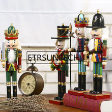 Marioneta de Cascanueces de 30cm, 24 Uds., nueces, soldados, decoraciones para el hogar, adornos de Navidad, regalo de fiesta 2024 - compra barato