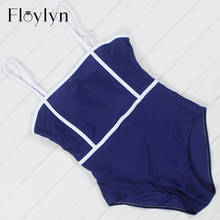 Floylyn One Piece Swimsuit Plus Size Swimwear Women Push Up Bathing Suit Vintage Monokini Bodysuit Beach Wear High Cut Swim Suit 2024 - buy cheap