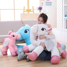 60-90cm 2018 New Unicorn Stuffed Animals Soft Doll Cartoon Alpaca Unicorn Animal Horse High Quality Gift For Children Kids Girls 2024 - buy cheap