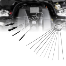 Carburetor Carbon Dirt Jet Remove 10 Cleaning Needles and 5 Brushes Tool Kits Set For Car&Motor Motorcycle 2024 - buy cheap