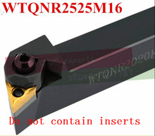 WTQNR2525M16 25*25mm herramientas de corte de torno de Metal máquina de torno herramientas de torneado CNC soporte de herramienta de torneado externo W- tipo de WTQNR/L 2024 - compra barato