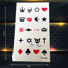 Cute Bauble Waterproof Temporary Tattoo Stickers Poker Style Fake Flash Tattoo For Children Kids Body Arm legs Tattoo Supplies 2024 - buy cheap