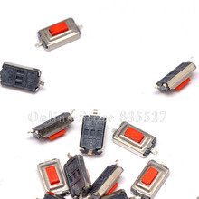 Comutador de botão magnético com ponta vermelha, comutador de alta temperatura 3*6*200 sensível ao toque de 2 pinos e 2 pinos vermelhos com cabeça vermelha 2.5 2024 - compre barato