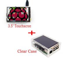 3.5 "lcd tft tela de toque com stylus para raspberry pi 2 3 + acrílico transparente caso 2024 - compre barato