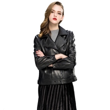 Luxury Genuine Real Sheepskin Leather Suede Suits Jacket Coat Spring Autumn Women Short Outerwear Coats Garment LF6011 2024 - buy cheap
