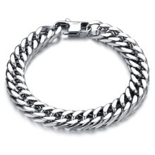 Personalidade e criatividade Na Moda áspero dominador pulseira dos homens de aço titanium 2024 - compre barato