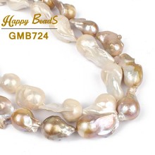 14-28MM 100% Natural Big Irregular Baroque Pearl Freshwater White purple High Quality Loose Beads Strands for Women Necklace 2024 - buy cheap