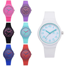 Silicon Strap Fashion Women Watches Ladies Solid Pattern Casual Wristwatch Clock Silicon Strap reloj mujer 2018 2024 - buy cheap