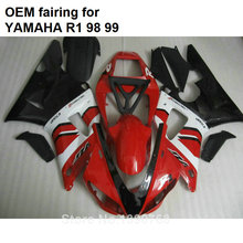 100% fit for Yamaha injection molding YZF R1 1998 1999 red black motorcycle fairings set YZFR1 98 99 CN15 2024 - buy cheap