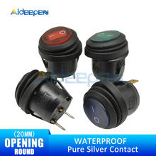 KCD1 Waterproof Rocker Switch Opening 20MM ON-OFF 2PIN 3PIN Button Boat-shaped Round Water-proof Switches with Light 2024 - buy cheap