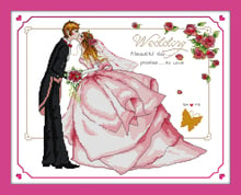 A Promessa de Amor kit ponto cruz contagem 11ct 14ct cópia da lona dos desenhos animados costura bordado DIY handmade needlework 2024 - compre barato