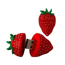 PenDrive USB 2,0 con dibujos de fresas, unidad Flash de 4GB, 8GB, 16GB, 32GB y 64GB, Pen Drive de frutas 2024 - compra barato