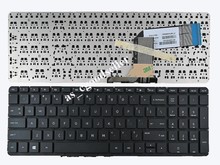 Клавиатура для ноутбука HP Pavilion 15-p105nr 15-p106nr 15-p107NR 15-p110nr 15-p111nr, черная клавиатура без рамки 2024 - купить недорого