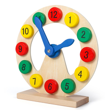 Детские игрушки Монтессори Деревянные игрушечные часы дошкольные учебные пособия материал Монтессори Обучающие Игрушки для раннего развития для детей 2024 - купить недорого