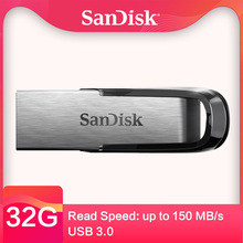 SanDisk USB Flash Drive 128GB 64GB 32G USB 3,0 de Metal de Pen Drive 16G de alta velocidad dispositivo de almacenamiento de memoria U Disk CZ7 2024 - compra barato