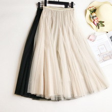 Женская фатиновая юбка с высокой талией OHRYIYIE, длинная юбка-пачка с эластичной резинкой на талии, весна-лето 2020 2024 - купить недорого