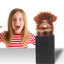 Sneekum Spoof Monkey Pet Prankster Jitters Fur Plastic Brown Pet Surprise Toy Fur Plastic Finger Monkey Toys for Adult Children 2024 - buy cheap