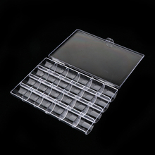 24 Slots Acrylic Storage Box Case Separate Slot Container for False Eyelash, Ring, Earrings, Tidy Table or Drawer Organizer 2024 - buy cheap