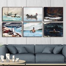 Home Decoration Art Wall Pictures Fro Living Room Poster Print Canvas Paintings  American Winslow Homer Seascape 2024 - buy cheap