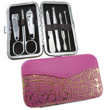 Portable 7pcs/set Manicure Set Pedicure Nail Care Clipper Scissor Tweezer Earpick Kit Nail Tools with Case 2024 - buy cheap