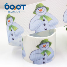 1109,1-1/2'' 38mm Christmas snowman Printed grosgrain ribbon , 10 yards DIY handmadeHair accessories Material wedding gift wrap 2024 - buy cheap