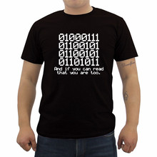 Новая забавная футболка 0100 года в стиле бинарной игры, и If You Can Read That Programmer Coder, летняя Мужская хлопковая футболка с коротким рукавом, крутые футболки 2024 - купить недорого