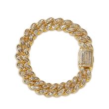 Moveon Hip Hop Square Zircon Cuban Bracelets Bangle Rap Street Dance Bangles Accessories For Women Men Bijoux Gifts 2024 - buy cheap