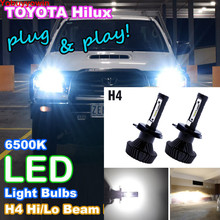 Set High Power 160W H4/9003/HB2 Hi/Lo LED Headlight Bulb 6000K White For 2006-2015 TOYOTA HILUX LED Headlight Upgrade Kit 2024 - buy cheap