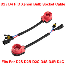 2PCS D2S D2R D2C D4S D4R D4C OEM HID Xenon Headlight Bulbs Ballasts Wire Harness Cable Adapter Holder Wiring Socket Plug N Play 2024 - buy cheap