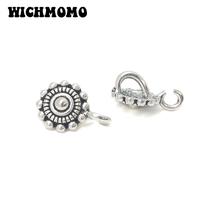 2021 New 22mm 5pieces/bag Zinc Alloy Flowers Connectors Clothes Decorative Charms Pendants DIY Earring Hair Jewelry Accessories 2024 - buy cheap