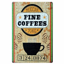 [ Mike86 ] Mexican Coffeee Metal Poster Home art Decor Family Gift  AA-150 Mix order 20*30 CM 2024 - buy cheap