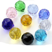 102pcs/lot 30mm mixed color pandent crystal ball for  curtain decor wedding centerpiece chandelier decor free shipping 2024 - buy cheap