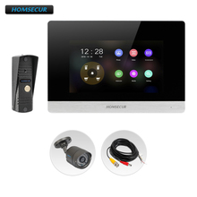 HOMSECUR 4 AHD Fio Hands-free Telefone Video Da Porta Sistema Intercom com Câmera Prata 1.3MP BC011HD-S + BM716HD-S 2024 - compre barato