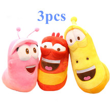 3 pçs/lote divertido inseto slug criativo larva brinquedos de pelúcia cute stuffed worm dolls para crianças kawaii presente aniversário anime coreano brinquedos 2024 - compre barato