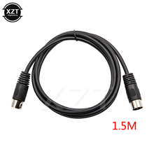 1.5M 1M  MIDI 5 Pin DIN Male Plug to 5 Pin DIN Male Audio Extension Adapter Cable Leads High Quality for keyboards Computer 2024 - buy cheap