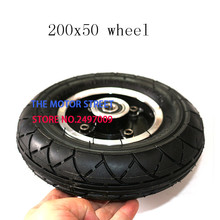 200x50 Electric Scooter Tyre With Wheel Hub Inflation Electric Vehicle Aluminium Alloy Wheel Pneumatic Tire fits  electric scoot 2024 - buy cheap
