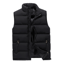 Winter Warm Men Big Size Casual Loose Vest Men's Classic Solid Sleeveless Jacket Windbreaker Male Puff Work Waistcoat New 3XMR40 2024 - buy cheap
