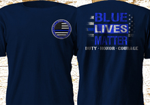 Мужская футболка в стиле ретро Blue Lives Matter, США, полиция, военно-морской флот, облегающая одежда, новый бренд 2024 - купить недорого