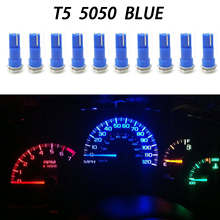 New 10pcs T5 17 37 73 74 SMD 5050 Wedge Instrument Dashboard Car LED Light Bulb For Ford Car Styling 2024 - buy cheap