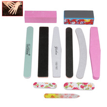 11 PCS High Quality Pro Nail Buffer Kit Nail Files Sanding Sponge Sandpaper Crystal Acrylic File Buffer Manicure Pedicure Sets 2024 - buy cheap