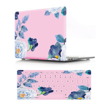 Floral Laptop Case For Macbook Air Pro 11 12 13 15 Retina for Apple 13.3 inch Touch Bar Flower Notebook Sleeve + Keyboard Cover 2024 - buy cheap