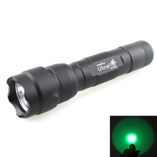 Lanterna de led h4 com luz verde embutida 3w 1xcree refletor (1x18650) 2024 - compre barato