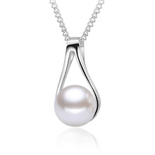100% 925 sterling silver fashion pearl ladies`pendant necklaces women jewelry wedding gift wholesale drop shipping 2024 - buy cheap