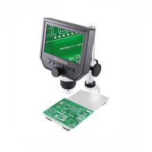 Microscopio Electrónico Digital, herramienta de reparación de placa base pcb, 1-600x, 3.6MP, USB, 8 LED, VGA, con pantalla OLED HD de 4,3 pulgadas 2024 - compra barato