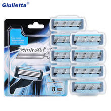 Giulietta	Blade Razor 8pcs/lot Face Razor Blade Mach 3 Blades For Shaving Men Razor Blades For Men GF-0571 2024 - buy cheap