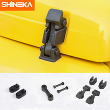 SHINEKA For Jeep Wrangler TJ 1997-2006 Car Engine Hook Lock Buckle Cover Pad Rubber Mats Accessories For Jeep Wrangler TJ 2024 - buy cheap