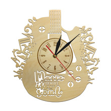 Music Is The Voice Of The Soul Wall Decor Guitar Musical Instrument Wooden Clock Watch Songwriter Musicians Lover Novelty Gift 2024 - buy cheap