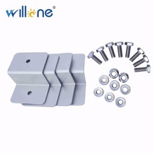 Willone 10 Sets Free Shipping Solar Panel Holder Silver Utility Metal Solid Z-Bracket 2024 - buy cheap