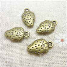 Wholesale     50pcs Vintage Charms  Strawberry  Pendant Antique bronze Fit Bracelets Necklace DIY Metal Jewelry Making 2024 - buy cheap