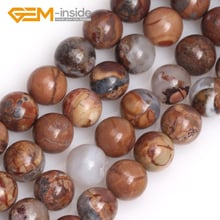 Wholesale! 6mm 8mm 10mm Round Natural Yellow Brown Jaspers Stone Loose Beads for Jewelry Making 15" DIY Bracelet Free Shipping 2024 - buy cheap